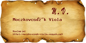 Moczkovcsák Viola névjegykártya